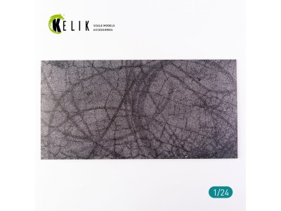 Cracked asphalt Base - Acrylic 3 mm (180 x 357 mm) (210 g) 
