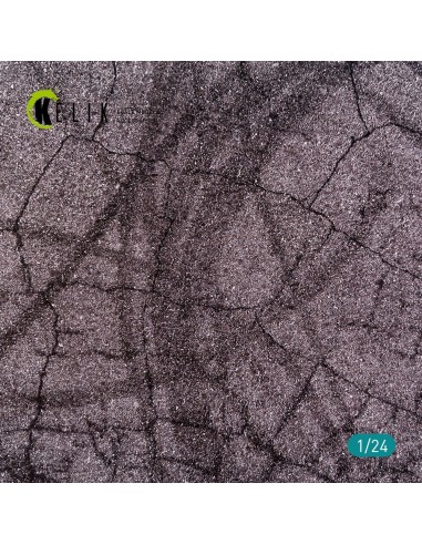 Cracked asphalt Base - Acrylic 3 mm (180 x 357 mm) (210 g) 