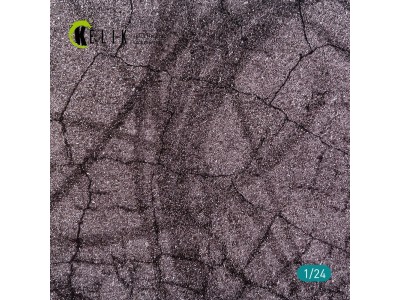 Cracked asphalt Base - Acrylic 3 mm (180 x 357 mm) (210 g) 