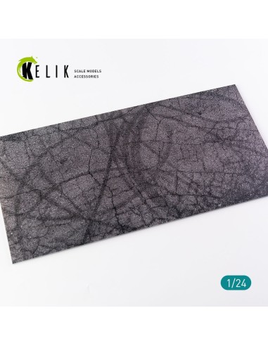 Cracked asphalt Base - Acrylic 3 mm (180 x 357 mm) (210 g) 