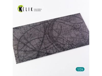 Cracked asphalt Base - Acrylic 3 mm (180 x 357 mm) (210 g) 