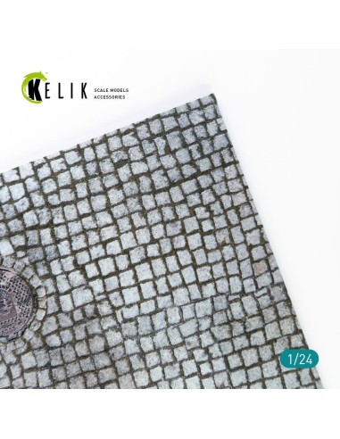 Paving stone road Base - Acrylic 3 mm (180 x 357 mm) (210 g) 