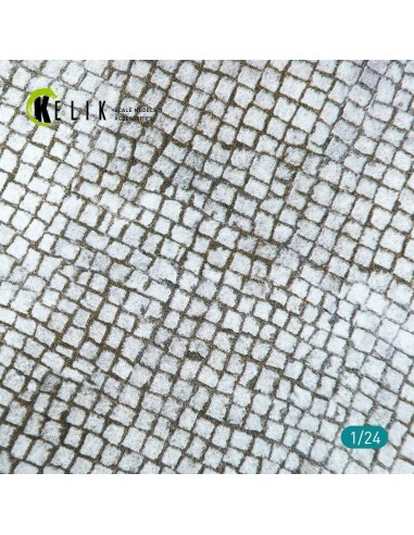 Paving stone road Base - Acrylic 3 mm (180 x 357 mm) (210 g) 