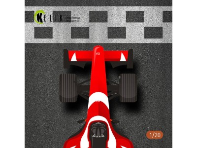 F1 Start Position Base - Acrylic 3 mm (180 x 357 mm) (210 g) (1/20) 