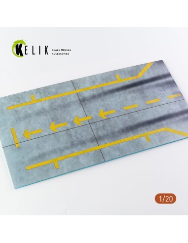 Pit-F1 Pitstop Type 1 Base - Acrylic 3 mm (180 x 357 mm) (210 g) (1/20) 