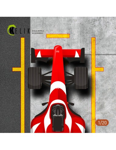 F1 Pitstop Type 2 Base - Acrylic 3 mm (180 x 357 mm) (210 g) (1/20) 
