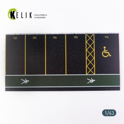 Supermarket Parking type 1 Base - Acrylic 3 mm (180 x 357 mm) (210 g) (1/43) 