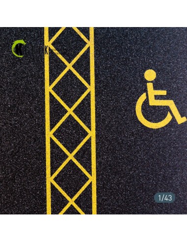 Supermarket Parking type 1 Base - Acrylic 3 mm (180 x 357 mm) (210 g) (1/43) 