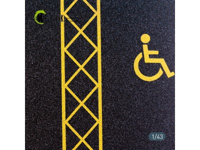 Supermarket Parking type 1 Base - Acrylic 3 mm (180 x 357 mm) (210 g) (1/43) 