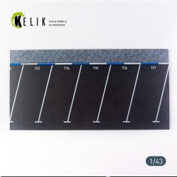 Supermarket Parking type 2 Base - Acrylic 3 mm (180 x 357 mm) (210 g) (1/43) 