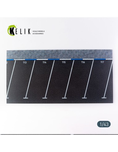 Supermarket Parking type 2 Base - Acrylic 3 mm (180 x 357 mm) (210 g) (1/43) 