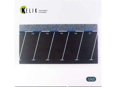 Supermarket Parking type 2 Base - Acrylic 3 mm (180 x 357 mm) (210 g) (1/43) 