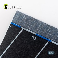 Supermarket Parking type 2 Base - Acrylic 3 mm (180 x 357 mm) (210 g) (1/43)  2