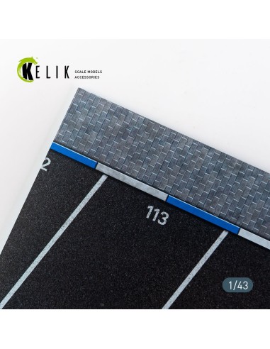 Supermarket Parking type 2 Base - Acrylic 3 mm (180 x 357 mm) (210 g) (1/43) 