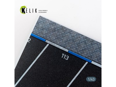 Supermarket Parking type 2 Base - Acrylic 3 mm (180 x 357 mm) (210 g) (1/43) 