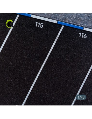 Supermarket Parking type 2 Base - Acrylic 3 mm (180 x 357 mm) (210 g) (1/43) 