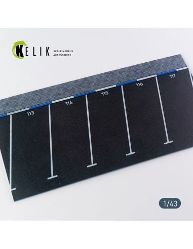 Supermarket Parking type 2 Base - Acrylic 3 mm (180 x 357 mm) (210 g) (1/43) 