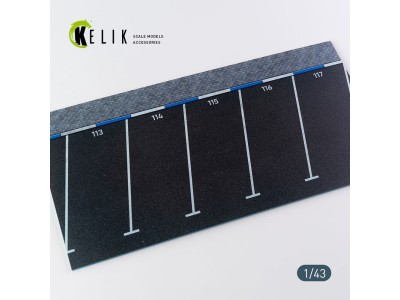 Supermarket Parking type 2 Base - Acrylic 3 mm (180 x 357 mm) (210 g) (1/43) 