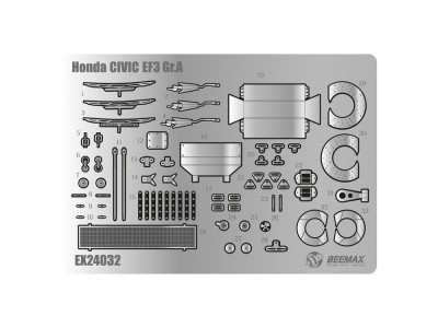 Honda Civic EF3 Gr.A 1989 Detail Up Parts 