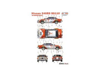 Nissan 240RS BS110 '84 Safari Rally 