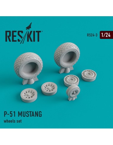 P-51 Mustang wheels set 