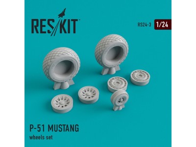 P-51 Mustang wheels set 