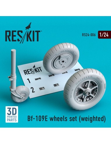 Bf-109E wheels set (weighted) 
