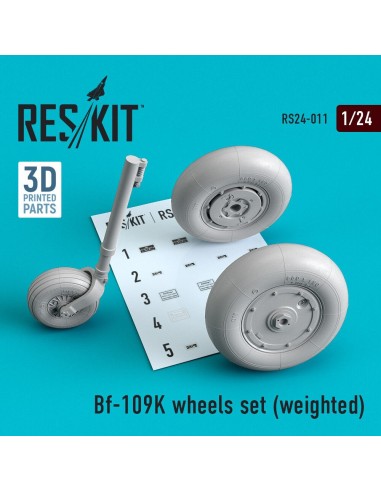 Bf-109K wheels set (weighted) 