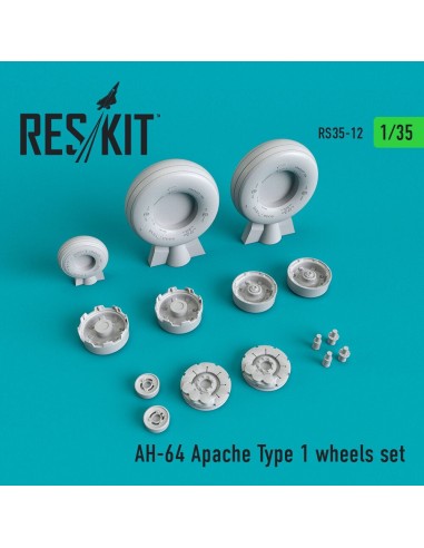 AH-64 Apache type 1 wheels set 