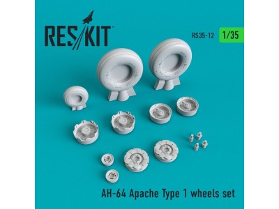 AH-64 Apache type 1 wheels set 