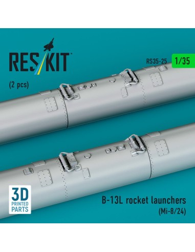 B-13L rocket launchers (2 pcs) (Mi-8/24) (3D printed) 