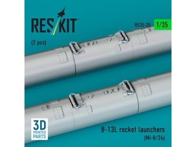 B-13L rocket launchers (2 pcs) (Mi-8/24) (3D printed) 