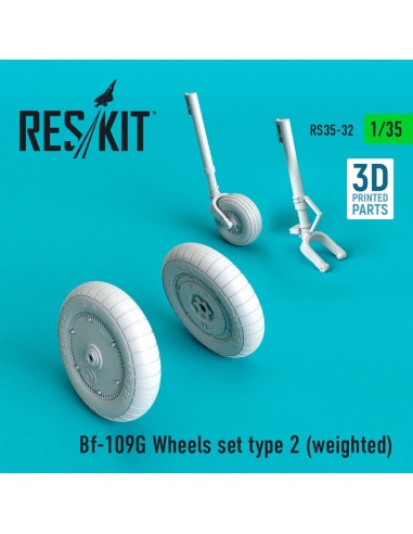 Bf-109G Wheels set type 2 (weighted) 