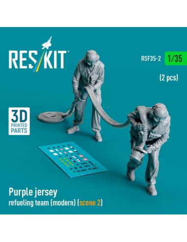Purple jersey refueling team (modern) (scene 2) (2 pcs) (3D Printed) 