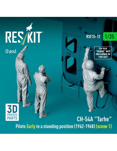 CH-54A Tarhe pilots Early in a standing position (1962-1968) (scene 1) (3 pcs) (3D Printed) 