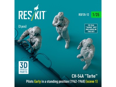 CH-54A Tarhe pilots Early in a standing position (1962-1968) (scene 1) (3 pcs) (3D Printed) 