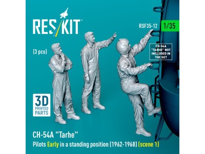 CH-54A Tarhe pilots Early in a standing position (1962-1968) (scene 1) (3 pcs) (3D Printed) 