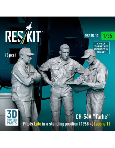 CH-54A Tarhe pilots Late in a standing position (1968 +) (scene 1) (3 pcs) (3D Printed) 