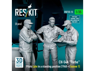 CH-54A Tarhe pilots Late in a standing position (1968 +) (scene 1) (3 pcs) (3D Printed) 