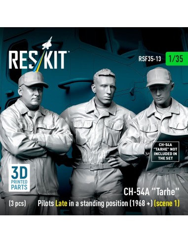 CH-54A Tarhe pilots Late in a standing position (1968 +) (scene 1) (3 pcs) (3D Printed) 
