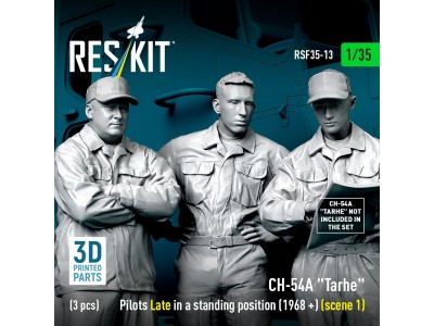CH-54A Tarhe pilots Late in a standing position (1968 +) (scene 1) (3 pcs) (3D Printed) 