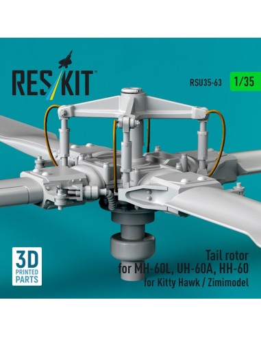 Tail rotor for MH-60L, UH-60A, HH-60 for Kitty Hawk / Zimimodel (3D Printed) 
