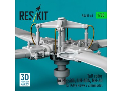 Tail rotor for MH-60L, UH-60A, HH-60 for Kitty Hawk / Zimimodel (3D Printed) 