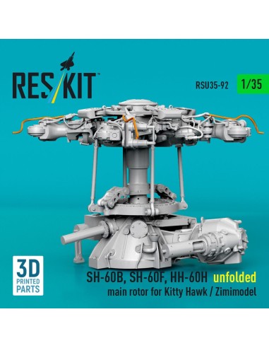 SH-60B, SH-60F, HH-60H unfolded main rotor for Kitty Hawk / Zimimodel (3D Printed) 