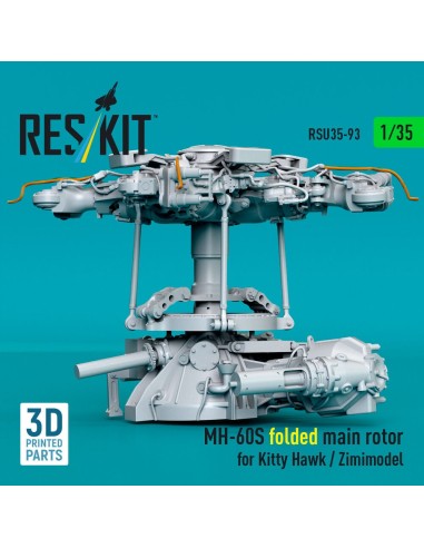 MH-60S folded main rotor for Kitty Hawk / Zimimodel (3D Printed) 