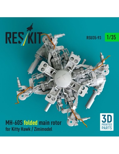 MH-60S folded main rotor for Kitty Hawk / Zimimodel (3D Printed) 