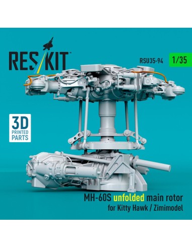 MH-60S unfolded main rotor for Kitty Hawk / Zimimodel (3D Printed) 
