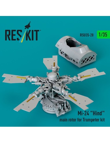 Mi-24 Hind main rotor for Trumpeter kit (3D Printed) 