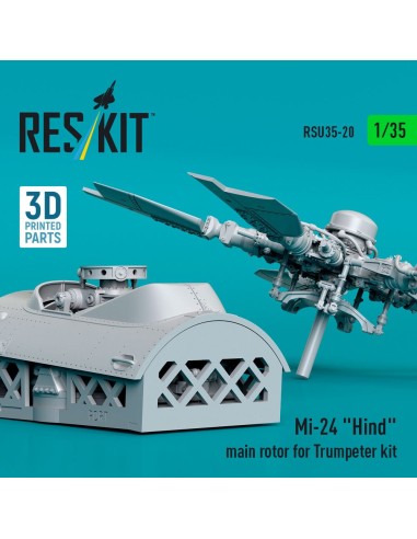 Mi-24 Hind main rotor for Trumpeter kit (3D Printed) 