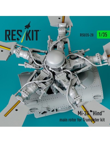 Mi-24 Hind main rotor for Trumpeter kit (3D Printed) 